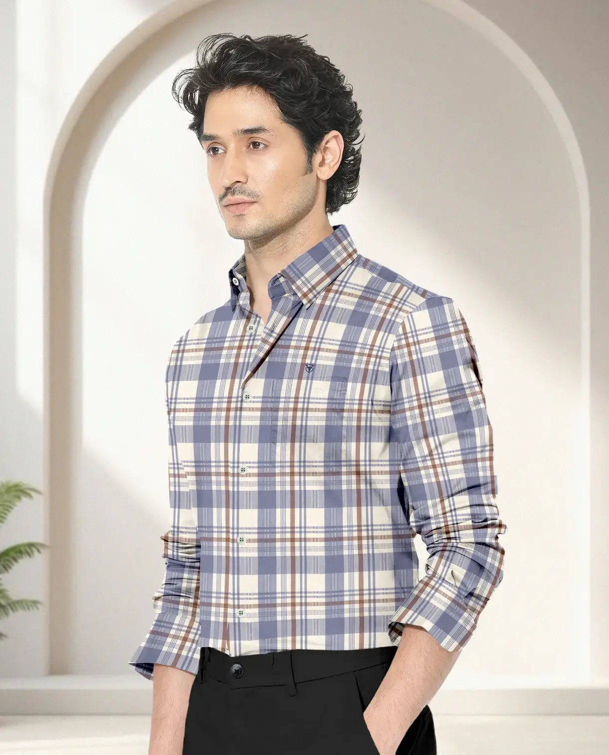 Zuiotic Four Checks Premium Shirt - Image 5