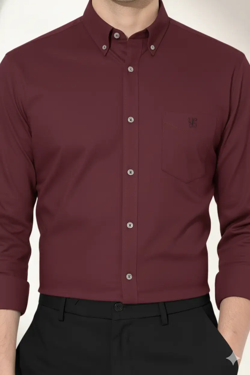 Zuiotic Maroon Classic Shirt - Image 1