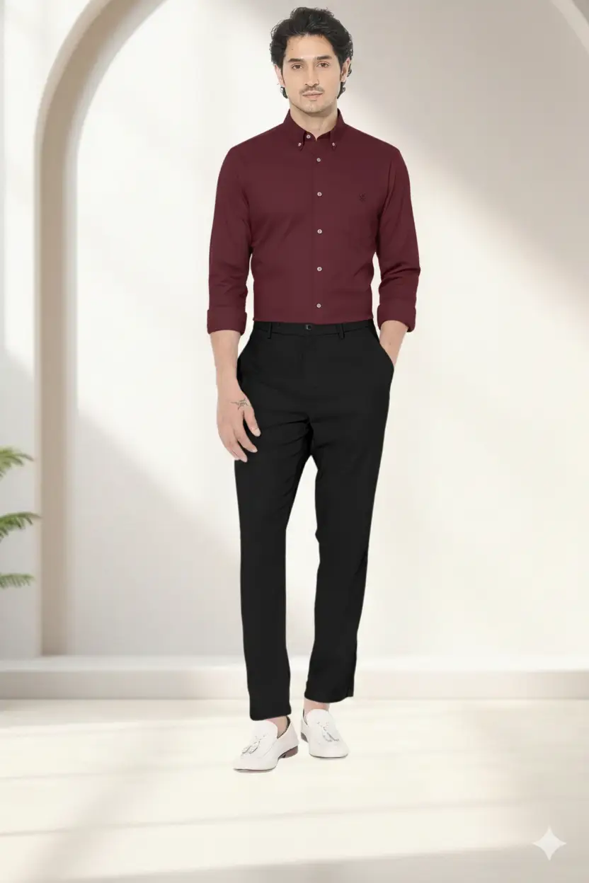 Zuiotic Maroon Classic Shirt - Image 3