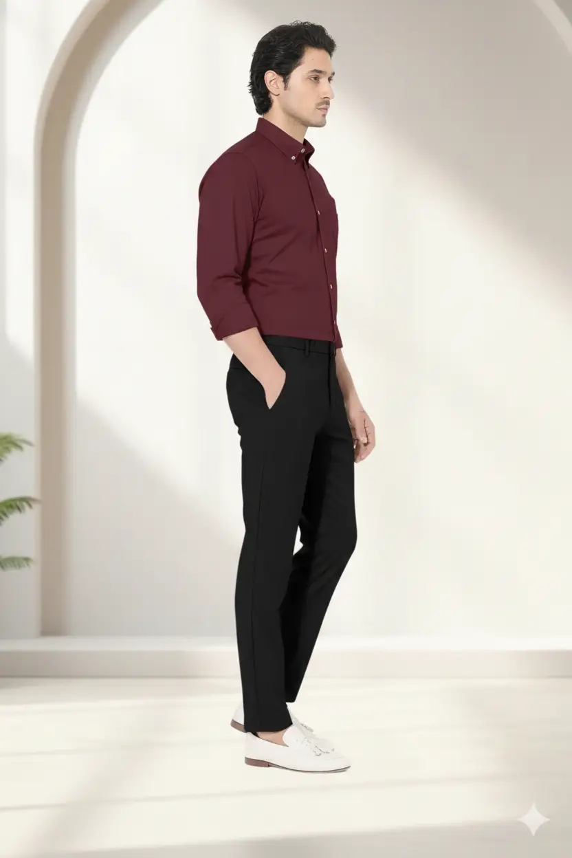 Zuiotic Maroon Classic Shirt - Image 4